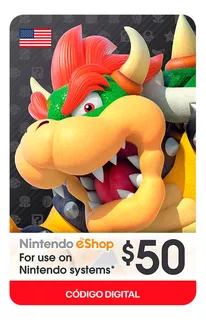 Gift Card Nintendo E-shop $50 Código Digital