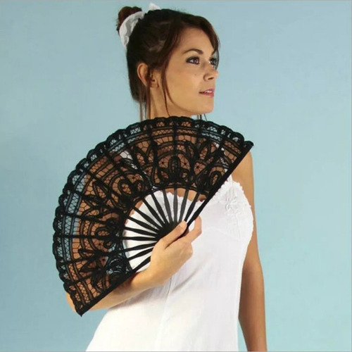 Abanico De Baile De Encaje Plegable Estilo Chino Español