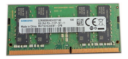 Memoria Sodimm 8gb Ddr4 Pc4-17000 2133mhz Portatil Laptop