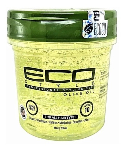 Eco Style Oliva 8oz Gel Rizos