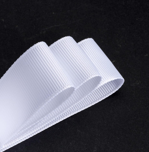 Cinta De Tela Gross O Falla De (1.5 Cm) Rollo De 13,7 Metros Blanco