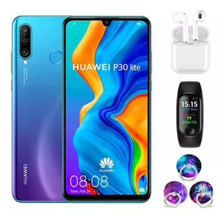 Huawei P30 Lite Dual Sim 64 Gb Azul Pavo Real 6 Gb Ram