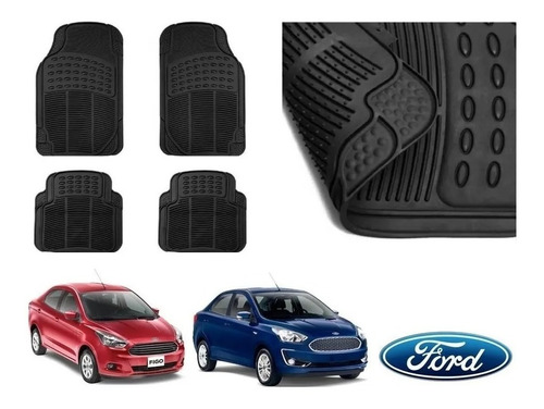 Kit Tapetes 4 Piezas Ford Figo 2015 A 2020 Acc Mayoreo Orig.