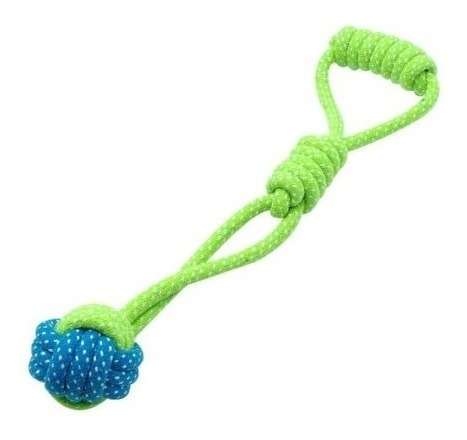 Imagen 4 de 5 de 3pcs Hueso Bola Perro Interactivo Juguetes Trenzada Algodón