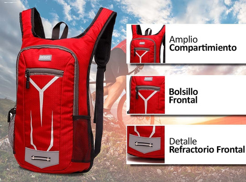 Imagen 6 de 10 de Mochila Everlast Bici Running Trekking Liviana Deportes New