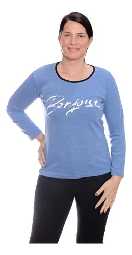 Remera Manga Larga De Lanilla Mujer 5089 Local