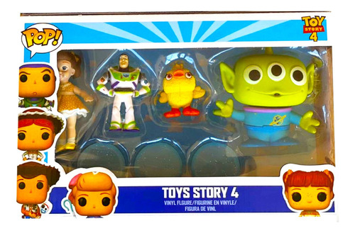 Muñecos Toy Story Pop Colección Set Buzz Woody Marciano