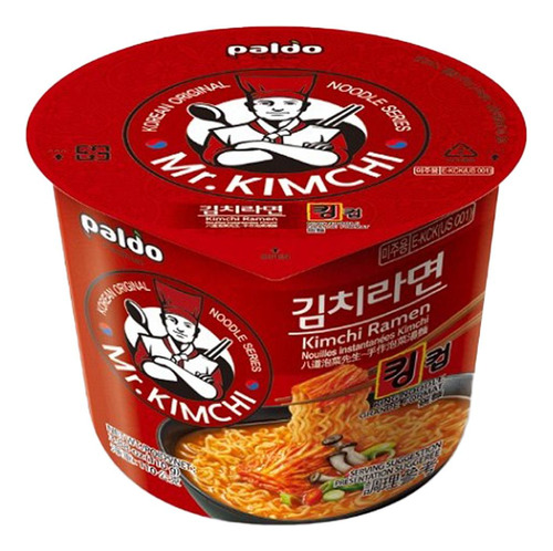 Ramen Coreano King Cup Mr. Kimchi, Paldo, 110 G