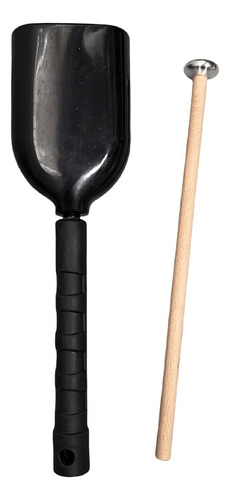 Cencerro Con Mango Con Mazo, Campana Musical, Negro L