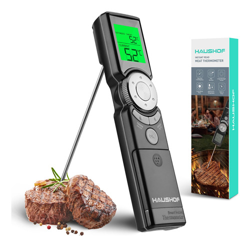Haushof Termometro Digital De Lectura Instantanea Para Carne
