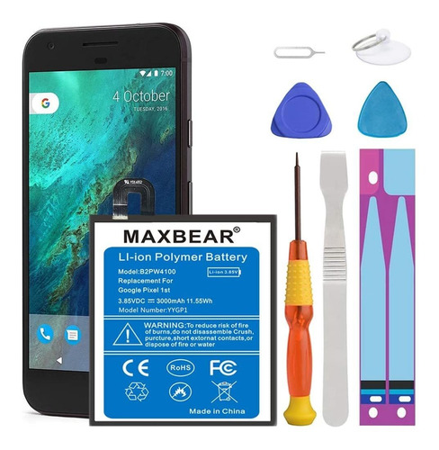 Maxbear - Batería Interna De Repuesto Para Samsung Galaxy S7