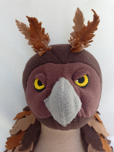 Ñacurutú Búho Lechuza Peluche Animalito Autóctono De Uruguay