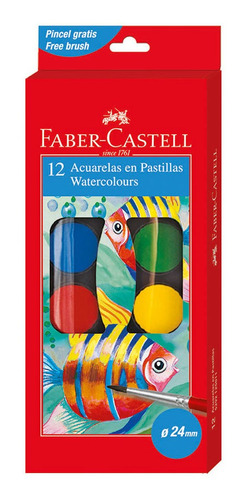 Acuarelas Faber-castell C 24mm X 12