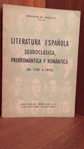 Rodolfo Ragucci, Literatura Española