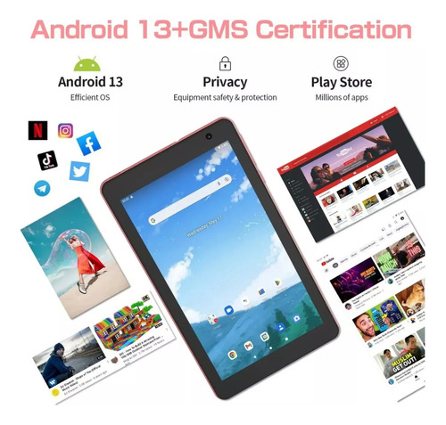 Tablet Pritom 8 Polegada Android 13 4gb Ram 64gb 5000mah
