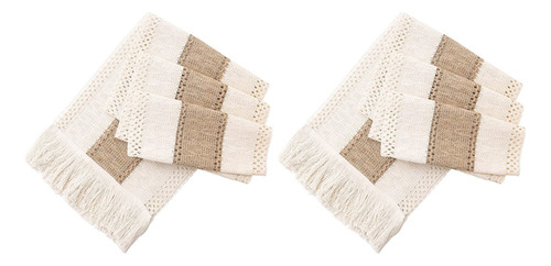 Boo 2x Farmhouse Boho Table Runner, Borda Costurada, Croch