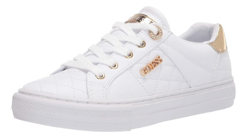  Tenis Guess Loven Para Mujer Blancos Originales