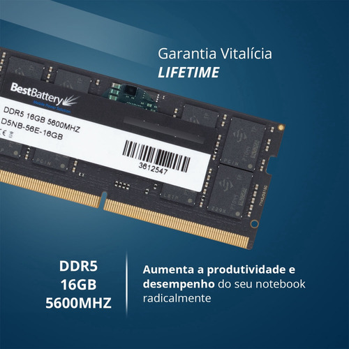 Memoria Ram 16gb Ddr5 5600mhz Para Notebook