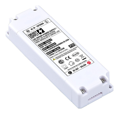 Fuente De Poder Switching Driver Led Transformador 12vdc 25w