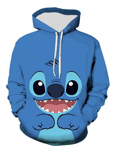 Sudadera Con Capucha Para Hombre Stitch De Alta Calidad