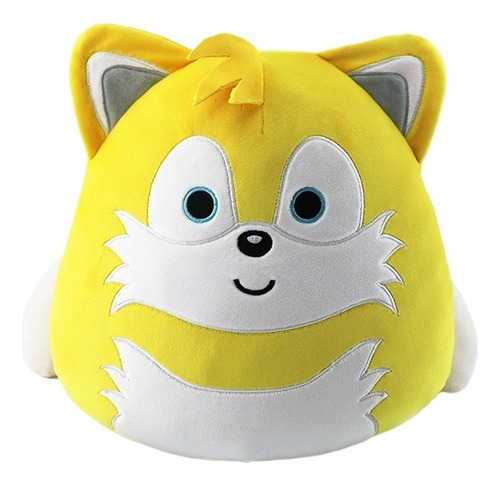 Nueva Almohada De Peluche Redonda Enrollada De Sonic The Hed