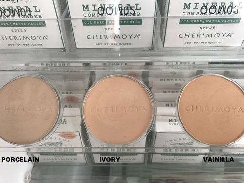 Polvo Compacto Mineral Organico Cherimoya Color PORCELAIN