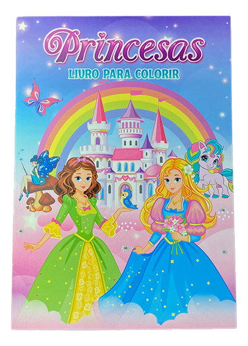 Livro Princesas Arte de Colorir Online Editora capa mole 2024