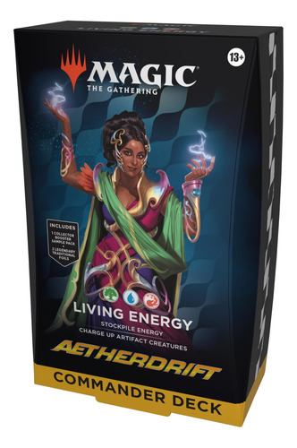Magic The Gathering Aetherdrift Commander Deck-energía Viva