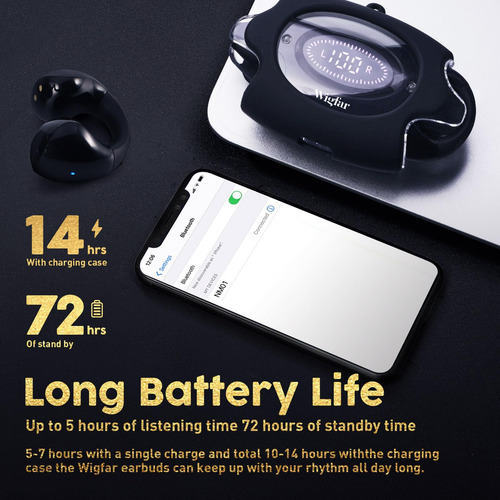 Auriculares Abiertos Wigfar True Wireless Bluetooth 5.3