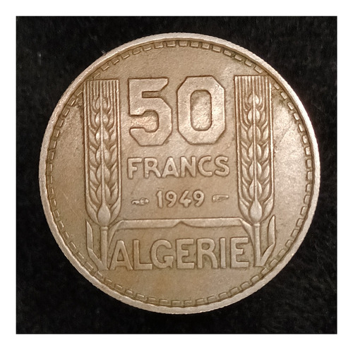 Argelia 50 Francos 1949 Excelente Km 92 Colonia Francesa