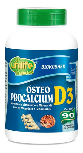 Steo Procalcium Suplemento Cálcio Magnésio Vitamina D3 90 C