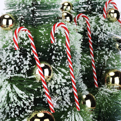 Sd 60 Bastones De Caramelo Navideños, Adornos For Árboles