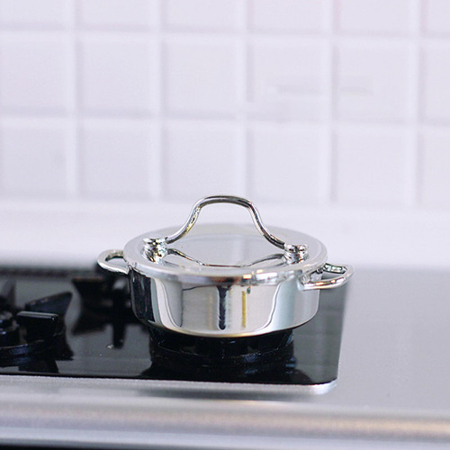 2 Olla De Sopa Para Casa De Muñecas Mini Utensilios De