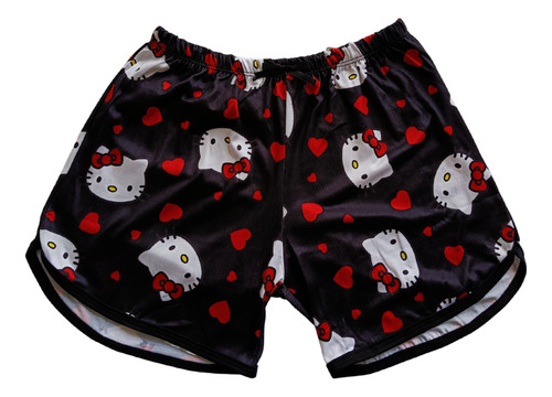 Pijama De Hello Kitty Blck 2 Pz Blusa Tirantes Y Short Sub K