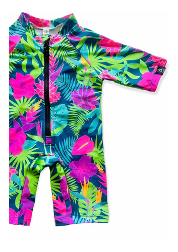 Enterito Uv Upf50+ Playa Linea Tropical Niños Niñas Bebes