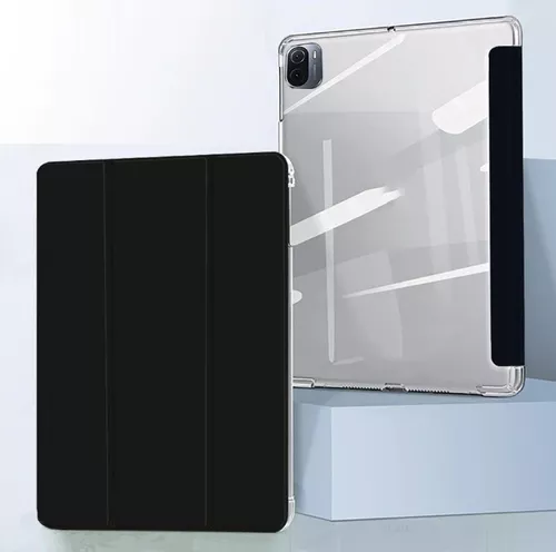  DWaybox Funda para Xiaomi Pad 5 de 11.0 pulgadas, Smart Slim  Trifold Stand Auto Sleep/Wake Cover con soporte para lápiz, carcasa trasera  transparente transparente para Xiaomi Pad 5 Pro 5G 2021