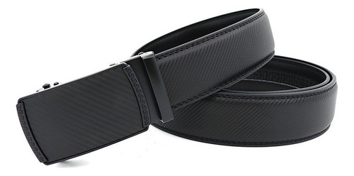 Cinturón Clásico Con Hebilla Automática De Cuero Para Hombre