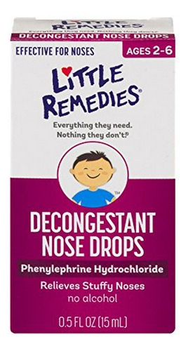 Gotas Nasales Descongestionantes Little Remedies