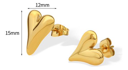 Pendientes Para Mujer Con Forma De Corazón Linda