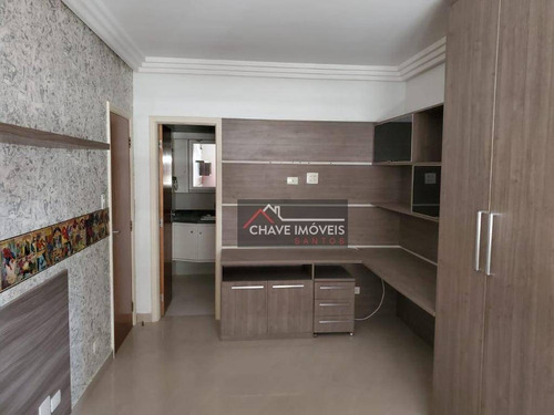Imagem 18 de 30 de Apartamento Com 3 Dormitórios, 2 Suítes, 2 Vagas, À Venda, 175 M² Por R$ 718.000 - Ponta Da Praia - Santos/sp - Ap2960