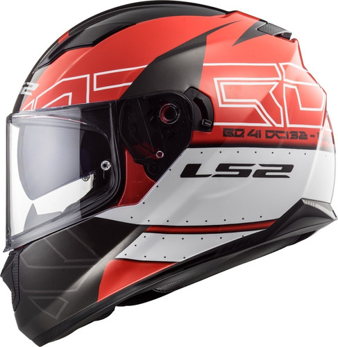 Capacete Ls2 Ff320 Stream Com Viseira Solar Para Moto