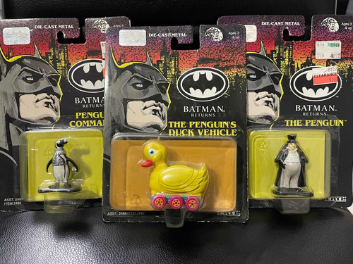 3, Figuras Ertl, Batman Returns Pingüinos , Ligeros Detalles