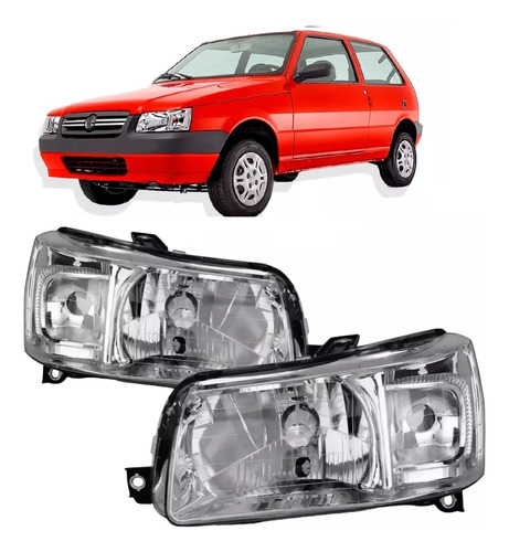 Juego De Optica Fiat Uno Fire 2010 2011 2013 2014 2015