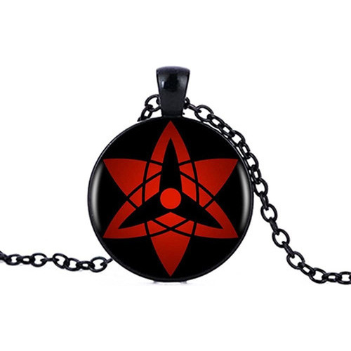 Collar De Cadena Con Colgante Sharingan De Naruto Shippuden