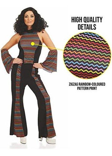 Fun Shack Disfraz De Discoteca Para Mujer, Disfraz De Los 70