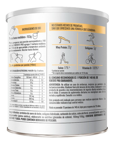 Imagen 4 de 5 de Fortifit Pro Whey Protein Isolate Pack X 2 Unidades