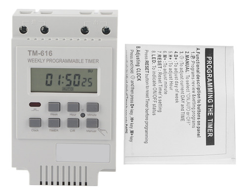 Temporizador Digital Eléctrico De 12 V, Duradero, Programabl