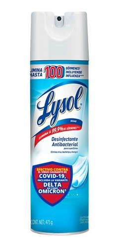 Limpiador Lysol Aerosol Desinfectante Crisp Linen 475 Gr