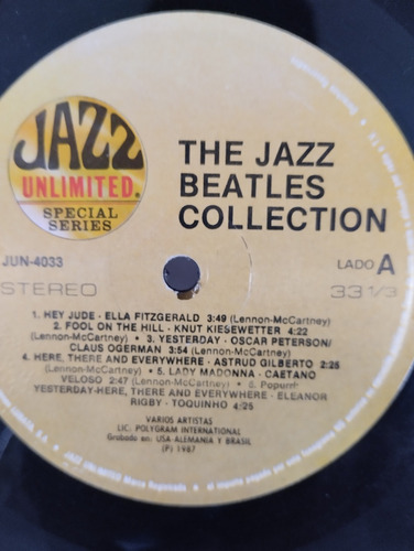 Lp Disco De Acetato De The Beatles Jazz Collection (Usado)