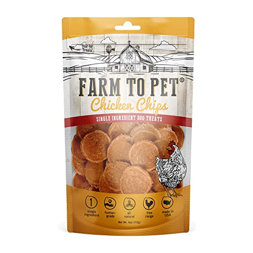 Chicken Chips Para Perros Farm To Pet, Snacks Naturales